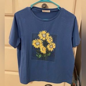 Flower t-shirt from SHEIN (romwe)